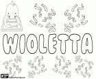 Wioletta, variant van Wiola, meisjesnaam in het Pools