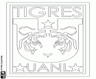 Badge van de Club de Fútbol Tigres de la Universidad Autónoma de Nuevo León, Tigres UANL, een Mexicaanse voetbalclub uit