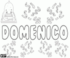 Domenico, Italiaanse naam voor jongen. Domenico, variant van Dominico, naam van Latijnse herkomst, afgeleid van Dominicus
