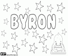 Byron, mannelijke naam van Engelse oorsprong. Byron is ook een Engelse achternaam