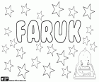 Faruk, Turkse naam voor kind, variant van de transcriptie van de Arabische naam Faruq