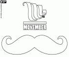 Movember, gebeurtenis die jaarlijks wordt gevierd tijdens de maand van November in veel landen over de hele wereld om de bewustwording over de specifieke gezondheidsproblemen van mannen. Movember, de naam komt uit de combinatie van Moustache (snor) en November. Logo van de Movember Stichting en een snor, het belangrijkste element van de jaarlijkse campagne