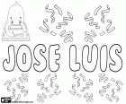 Jose Luis, de juiste Spaanse orthography is José Luis, naam samengesteld voor kind in het Spaans