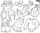 Set van kleding en accessoires voor baby 's