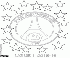 PSG, Paris Saint-Germain FC, kampioen van de Ligue 1 2015-2016, de eerste klasse van de Franse voetbalcompetitie