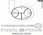 Het logo van de Final Four Berlijn 2016 Euroleague Basketball. Van 13 tot 15 mei 2016 in de Mercedes-Benz-Arena, Berlin, Duitsland. Halve finale-wedstrijden zijn Fenerbahce Istanbul versus Laboral Kutxa van Vitoria - Gasteiz en CSKA Moskou versus Lokomotiv Kuban