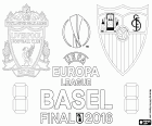 Liverpool versus Sevilla. De finale van de Europa League 2015-2016 in het stadion St. Jakob-Park in Basel, Zwitserland, 18 mei 2016