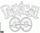 Het logo van Pokémon GO, de adventure computerspel gebaseerd op augmented reality. Het is een gratis te spelen spel voor iOS en Android. Het spel bestaat uit het zoeken en vangen Pokemons die zijn gevonden verborgen in de echte wereld