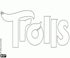 Trolls, het originele logo in het Engels van de animatiefilm van DreamWorks