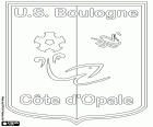Embleem van Union Sportive de Boulogne Côte d'Opale, US Boulogne, voetbalclub uit Boulogne-sur-Mer, stad van Pas de Calais in het noorden van Frankrijk