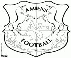 Logo van de Amiens Sporting Club, voetbalclub van Amiens, stad van Picardië in het noorden van Frankrijk
