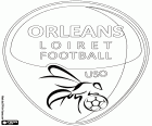 Logo van Union sportive Orleans Loiret football, US Orleans, voetbalclub van de stad van Orleans, hoofdstad van Loiret en van Franse regio Centre-Val de Loire