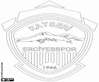 Badge van Kayseri Erciyesspor Kulübü, sportclub uit Kayseri, grote stad in Centraal Anatolië, Turkije