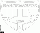 Logo van Bandırmaspor, voetbalclub met hoofdkantoor in Bandırma, stad van het noordwesten van Turkije in de regio van de Marmara, de dichtstbevolkte regio van het land