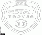 Logo van Espérance Sportive Troyes Aube Champagne, Troyes AC, ESTAC Troyes, voetbalclub uit Troyes, stad van het centrum-noorden van Frankrijk in de Aube, regio Champagne-Ardennen