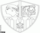 Logo Athletic Club Ajaccio, AC Ajaccio of Athletic Club Aiacciu, in Corsicaanse taal, de voetbalclub uit de stad Ajaccio, de hoofdstad van Corsica