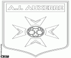 Embleem van de Association de la Jeunesse Auxerroise, AJ Auxerre, voetbalclub uit Auxerre, hoofdstad van het departement Yonne, Bourgondië, Frankrijk
