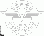 Logo van Adana Demir Spor Kulübü, Adana Demirspor, sportclub van Adana, hoofdstad van de provincie met dezelfde naam, een grote stad met rivier haven in het zuiden van Anatolië. Adana is de vijfde grootste stad van Turkije, gelegen in de buurt van de Middellandse Zee