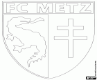 Badge van Football Club de Metz, voetbalclub uit de stad Metz in Noordoost Frankrijk. Metz was de hoofdstad van Lotharingen, de oude regio, tegenwoordig is de hoofdstad van het departement Moselle