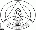 Embleem van Alanyaspor, voetbalclub in Alanya, vakantie stad aan de mediterrane kust van Anatolië, Turkije