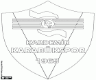Logo van Kardemir Karabük Spor Kulübü, sportclub uit de stad van Karabük, hoofdstad van de gelijknamige provincie in de regio van de Zwarte Zee in het noorden van Anatolië