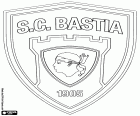 Badge van Sporting Club de Bastia, voetbalclub in Bastia, stad in het noorden van het eiland Corsica