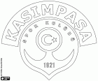 Logo van Kasımpaşa Spor Kulübü, sportclub met hoofdkantoor in Kasımpaşa, een district in het Europese gedeelte van Istanbul, de grootste en dichtstbevolkte stad van Turkije