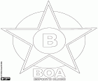 Embleem van Boa Esporte Clube, sportclub met hoofdkantoor in Varginha, gemeente van de staat Minas Gerais, Zuidoost-regio van Brazilië