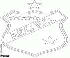 Badge van ABC Futebol Clube, een voetbalclub van Ribeira, een wijk van de stad van Natal, de hoofdstad van Rio Grande do Norte staat, in de regio ten noordoosten van Brazilië