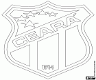Logo van Ceará Sporting Club, voetbalclub van Fortaleza, toeristische stad in de regio Noord-Oost en de hoofdstad van de staat Ceará in Brazilië