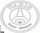 Schild van Paris Saint-Germain Football Club, PSG, sportclub en voetbalclub in Parijs, de Franse hoofdstad