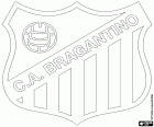 Badge van Clube Atlético Bragantino, voetbalclub uit Bragança Paulista, stad van de  São Paulo staat, in de zuidoostelijke regio van Brazilië
