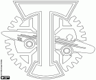 Logo van FK Torpedo Moskou, voetbalclub uit de federale stad Moskou, de hoofdstad van Rusland. Futbolnyĭ Klub Torpedo Moskva, originele Russische naam getranscribeerd