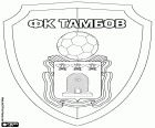 Schild van FK Tambov, Tambov gebaseerde voetbalclub, stad aan de oevers van de rivier Tsna en administratief centrum van de Oblast Tambov ongeveer 480 km ten zuidoosten van Moskou, gelegen in het centrale westelijke van de Europees Rusland