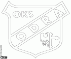 Logo van OKS Odra Opole, Opolski Klub Sportowy Odra Opole, voetbalclub uit Opole, stad aan de rivier de Oder in het zuiden van Polen en de hoofdstad van het Woiwodschap Opole