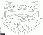 Badge van FK Sibir Novosibirsk, Novosibirsk, de derde grootste stad in Rusland, hoofdstad van de Siberische Federaal District in de Oblast Novosibirsk, in de Aziatische Russische voetbalclub uit