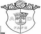 Embleem van Associação Desportiva de Fafe, AD Fafe, voetbalclub van Fafe, stad van het noordwesten van Portugal, in het Portugese District Braga