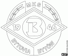 Logo van MKS Bytovia Bytów, Miejski Klub Sportowy Bytovia Bytów, voetbalclub uit Bytowski, stad in het noorden van Polen en de hoofdstad van Bytów gelegen in de powiat Pommeren