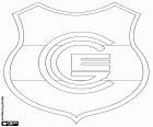 Badge van Club Atlético Gimnasia y Esgrima, bekend als Gimnasia y Esgrima de Jujuy, voetbalclub uit San Salvador de Jujuy, stad in het noorden van Argentinië en de hoofdstad van de provincie Jujuy