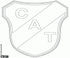 Embleem van Club Atlético Temperley, voetbalclub met hoofdkantoor in Temperley, stad die deel van het grootstedelijk gebied van de grote Buenos Aires, de hoofdstad van Argentinië uitmaakt