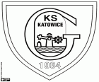 Logo van GKS Katowice, Górniczy Klub Sportowy Katowice, voetbalclub met hoofdkantoor in de stad van Katowice, de hoofdstad van het woiwodschap Silezië in het zuiden van Polen