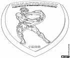 Logo van Panetolikos FC, Panaetolikos Gymnastikos Philekpaideutikos Syllogos, voetbalclub met hoofdkantoor in Agrinio, de grootste stad van Etoloakarnania, in de regio West-Griekenland