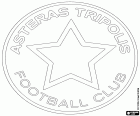 Embleem van Asteras Trypolis Football Club, voetbalclub met hoofdkantoor in Tripoli, stad in het centrum van het schiereiland Peloponnesos en hoofdstad van Arcadia