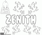 Zenith, een naam die wordt gebruikt voor zowel meisje en jongen in verschillende landen en talen. Deze naam is afgeleid van het Zenit, het snijpunt van de hemelbol en de verticaal boven het hoofd van een persoon