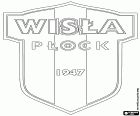 Logo van Wisła Płock, sportclub in Płock, stad aan de oevers van de Wisła in het woiwodschap Mazovië, gelegen in het centrum van Polen