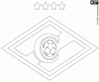 Logo van Spartak Moskou, Futbolʹnyĭ Klub Spartak Moskva, voetbalclub met hoofdkantoor in Moskou, de Russische hoofdstad. Deze club stond bekend als de Volksrepubliek team en maakte deel uit van een belangrijke sportclub in de Sovjet-tijd