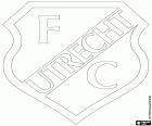 Logo van voetbal Club Utrecht, voetbalclub met het hoofdkantoor in Utrecht, de vierde meer bevolkte stad van Nederland en de hoofdstad van de gelijknamige provincie. Utrecht is de meest prestigieuze universiteit in het land waar