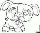 Een pluche hond, in de Littlest Pet Shop van Hasbro komt voor alle soorten dieren uit speelgoed