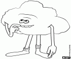 Cloud Guy is dat een pluizige wolk met armen en benen, een ontspannen en onderhoudend karakter van de film Trolls