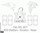 New England Patriots versus Atlanta Falcons, de Super Bowl van 2017 in het NRG Stadium in Houston, Texas, op zondag 5 februari 2017